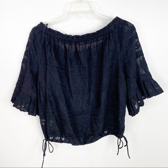 Rebecca Taylor Off Shoulder Top Embroidered - Picture 9 of 9